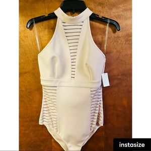 Blush body suit (with tags)